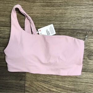 Lululemon Ribbed Nulu Asymmetrical Yoga Bra